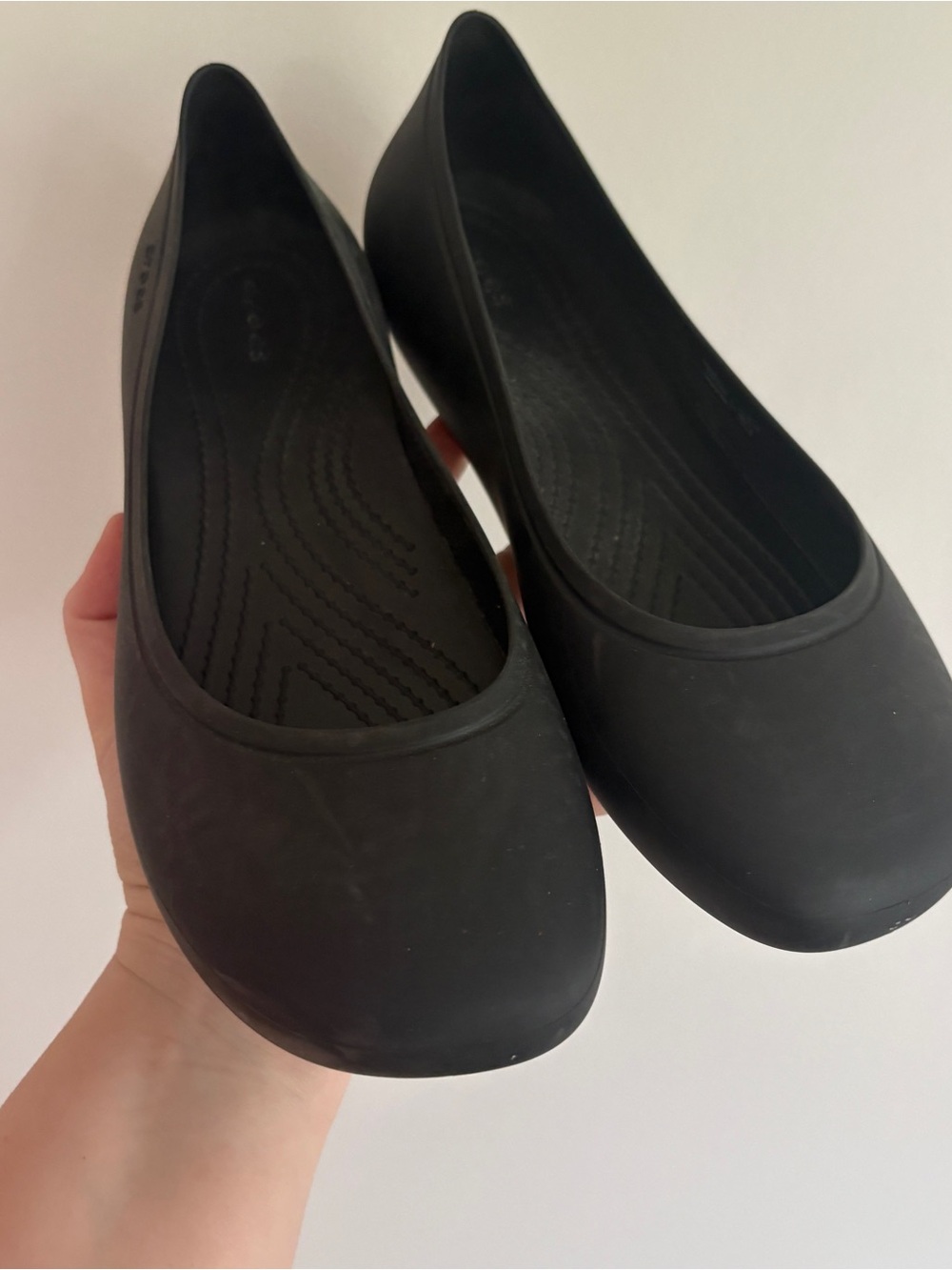 Crocs Brooklyn Flat Ballet Slippers Black size 9